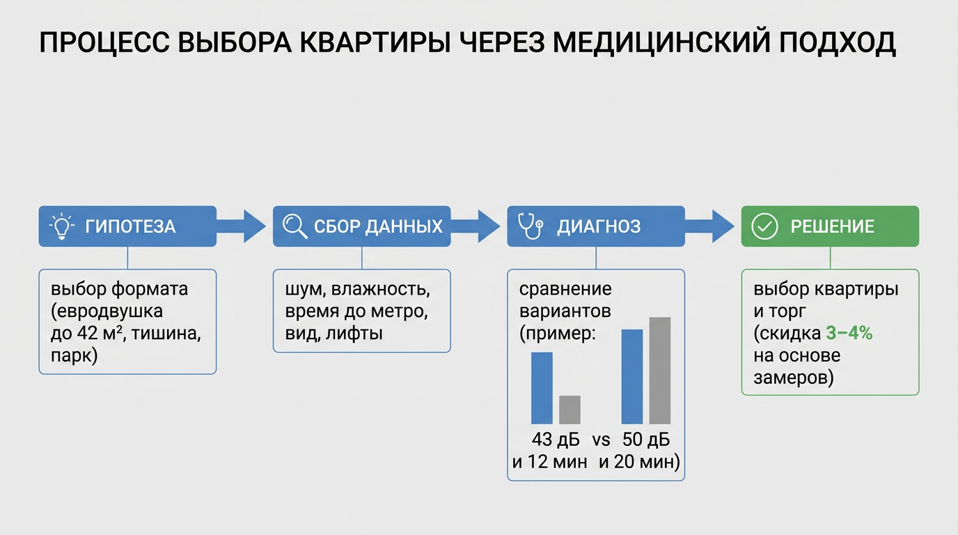 Процесс выбора квартиры